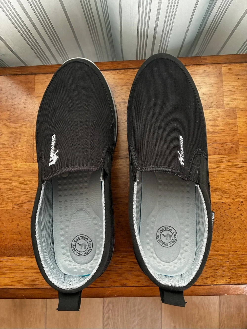 CNA-TROP Slip-On Men’s Comfort Orthopedic Walking Shoes - Black